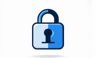 Padlock icon symbolizing data encryption.