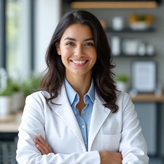 Foto de la Dra. Ana García, Nutricionista Jefe